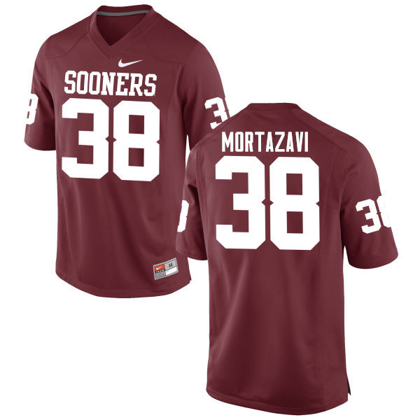 Men Oklahoma Sooners #38 Cameron Mortazavi College Football Jerseys Game-Crimson